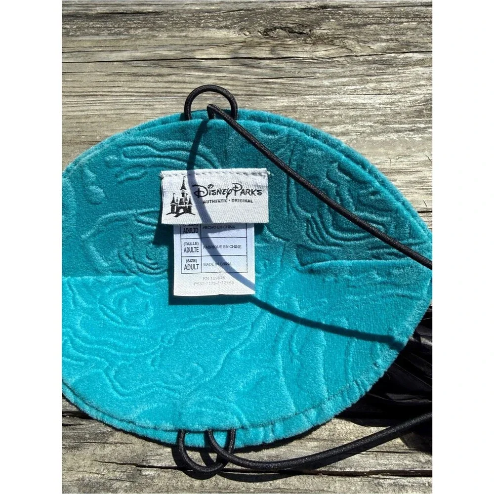 Turquoise Feathered Hairpiece with Red Medallion Disney The Little Mermaid